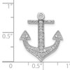 14k White Gold 1/4ct. Diamond Anchor Chain Slide