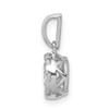 14k White Gold 1/2ct. Diamond Circle Cluster Pendant