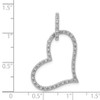 14k White Gold 1/6ct. Diamond Heart Pendant