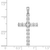 14k White Gold AA 3/4ct. Diamond Latin Cross Pendant