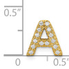14K  Diamond Letter A Initial Charm