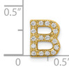 14K  Diamond Letter B Initial Charm