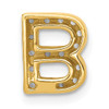 14K  Diamond Letter B Initial Charm