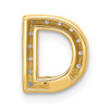 14K  Diamond Letter D Initial Charm