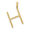 14K Diamond Letter H Initial Pendant