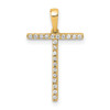 14K Diamond Letter T Initial Pendant