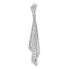 14k White Gold Fancy Diamond Pendant