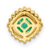 14k Cushion Emerald Chain Slide