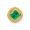 14k Cushion Emerald Chain Slide