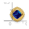 14k Cushion Sapphire Chain Slide