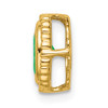 14k Oval Emerald Chain Slide