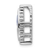 14k White Gold Marquise Sapphire Chain Slide
