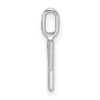 14K White Gold Diamond Letter Y Initial Pendant