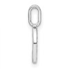 14K White Gold Diamond Lower Case Letter C Initial Pendant