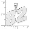 14kw Polished Block Number 82 Pendant