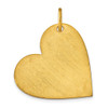 14K Blank Heart Charm