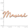 14K Rose Gold Polished Bathinda Font Name Plate