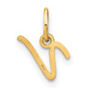 14KY Upper case Letter V Initial Charm 14KY Upper case Letter V Initial Charm