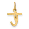 14KY Lower case Letter T Initial Charm