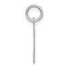 14KW Lower case Letter H Initial Charm