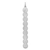 10K White Gold 9 Letter Bubble Pendant