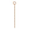 10K Rose Gold 8 Letter Bubble Pendant