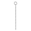 10K White Gold 8 Letter Bubble Pendant