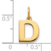 14ky Letter D Initial Pendant
