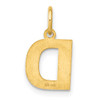 14ky Letter D Initial Pendant