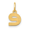 14ky Lowercase Letter E Initial Pendant