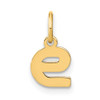 14ky Lowercase Letter E Initial Pendant
