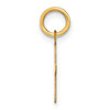 14ky Lowercase Letter F Initial Pendant