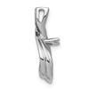 14k White Gold 7mm White Round Freshwater Cultured Pearl VS Diamond Pendant