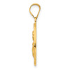 14K Polished / Satin St. Maria Goretti Hollow Medal Pendant