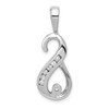 14k White Gold 6-1.9mm VS Diamond Semi-mount Peg Slide