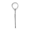 14kw Polished Bubble Letter T Initial Pendant