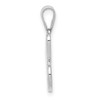 14KW White Gold Script Letter C Initial  Pendant