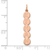 10K Rose Gold 5 Letter Bubble Pendant