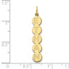 10K 5 Letter Bubble Pendant