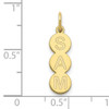 10K 3 Letter Bubble Pendant