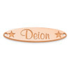 10k Rose Gold Oval with Star Name Plate - Flyer Pg. 4
