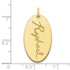 10K Oval Signature Charm