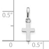 14k White Gold Madi K Children's Cross Pendant