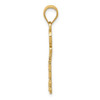 14k Diamond-cut Key Pendant