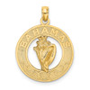 14K BAHAMAS  W/Conch Shell Circle Charm