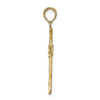 14K Textured w/Square Center Cross Pendant