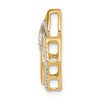 14k Polished Diamond Fancy Shaped Chain Slide