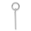 14kw Small Polished Number 1 Charm