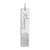 14KW Vertical Signature and Fingerprint Charm