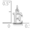 14kw Cutout Letter E Initial Pendant